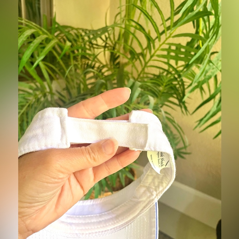 Vintage 99s White Florida Embroidered Visor - Picture 2 of 3